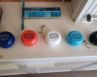 Yo Yos a bunch of them. 