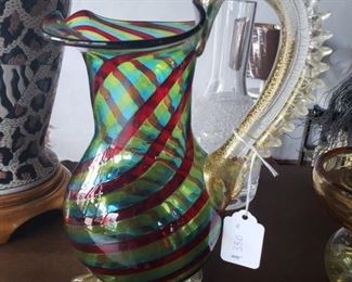 Murano Pitcher with Accents