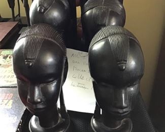 African Book ends  1920's-40's... Made of Ebony 100.00 Each