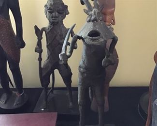 Original African Bronze Sculptures   