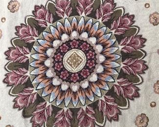 (SOLD) Close up of center of rug.