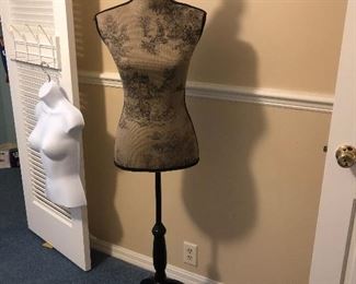 Toile covered mannequin 
