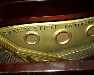 Detail: Chas. M. Stieff Baltimore 
Grand Piano 