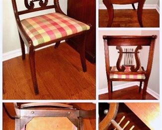 Detail pic of side chairs for dining room. 