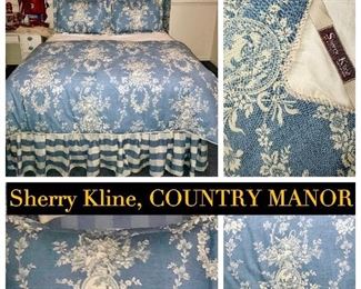 Maker: Sherry Kline
Pattern: Country Manor, Toile 
Size: Queen 