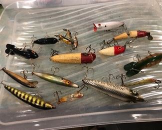Different angle of fishing lures.