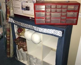 Kenmore sewing machine 
Cubby 
Hobby drawers 