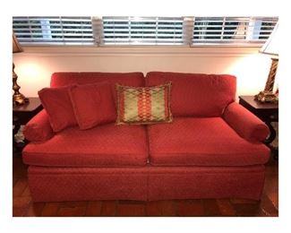 Southland 2cushion Sofa. 
Pattern: Diamond Slub Chenille
Color: Watermelon 