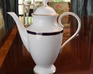 ITEM 23: Lenox "Federal Cobalt" Coffee Pot  $100
Mint condition, 10.5" tall