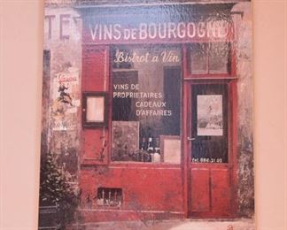 ITEM 39: Vins de Bourgogne & Bouchons Wall Art $65 for both
Each piece is 27" x 39"