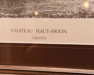 ITEM 50: Chateau Haut-Brion Winery Framed Print  $35
21.5" x 20"