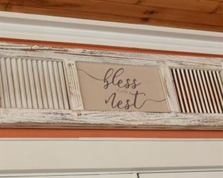 ITEM 67: Bless this Mess Wood Sign  $20
36" x 10.5"