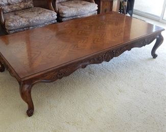#24 - $15 - Coffee Table - 67 1/2" Long, 34" Wide, and 15 1/2" Tall