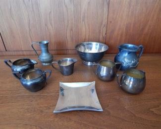 #26 - $10 - (9) Silver Plate Items