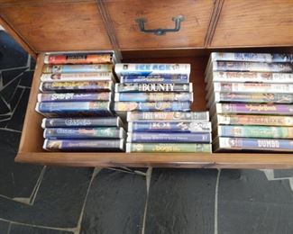 #42 - $40 - VHS Tapes (27) many are Disney