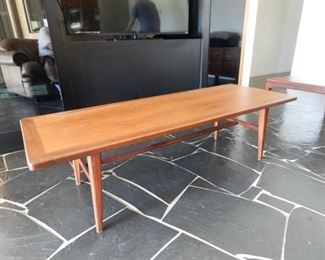 #47 - $225 - Mid Century Coffee Table - 54" Long, 20" Wide, 15 1/2" Tall