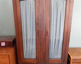 #71 - $25 - Counrty (2) Door (2) Drawer Armoire - 80" Tall, 48" Wide, and 19" Deep