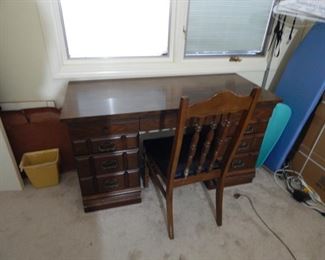 #118 - $10 - Lamentea Desk with Chair 54" by 24" by 30"
