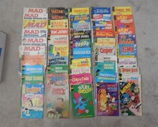 #120 - $100 - (44) Vintage Comic Books (6) MAD Magazines. All in read condition SEE PICTURES FOR TITLES