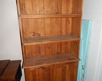 #128 - $10 - Country Shelves with two storage cupboards below