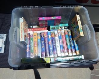 #131 - $45 - Approximately 25 VHS Tapes most are Disney