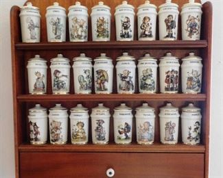 $250. 1987 DANBURY MINT MJ HUMMEL SPICE JAR SET COMPLETE SET of 24 JARS & RACK. Email us or call 512-954-3050 to buy it now or make an offer.
