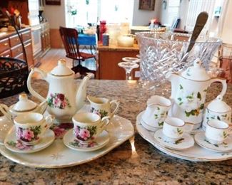 $25 EACH.  8 PIECE MINIATURE TEA SETS.   Email us or call 512-954-3050 to buy it now or make an offer.