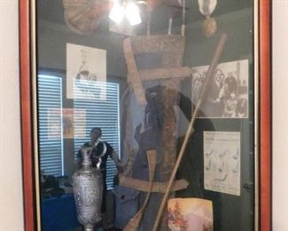 $40.  GOLFING MEMORABILIA SHADOW BOX. Email us or call 512-954-3050 to buy it now or make an offer.