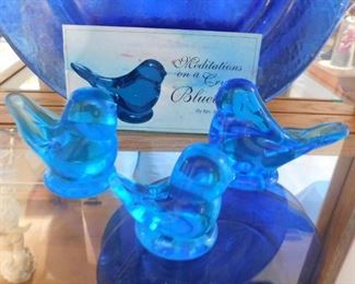 $15 EACH.  3 BLUEBIRDS OF HAPPINESS FIGURINES.   Email us or call 512-954-3050 to buy it now or make an offer.