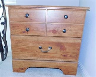 $100. CONRAD PINE NIGHTSTAND.  HAVE TWO OF THESE.   Email us or call 512-954-3050  to buy it now or make an offer.