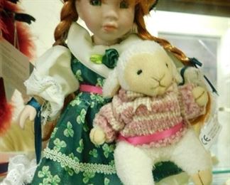 $20.  IRISH DOLL HOLDING A LAMB