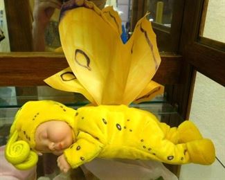 $15.  ANNE GEDDES BUTTERFLY BEANIE BABY  DOLL