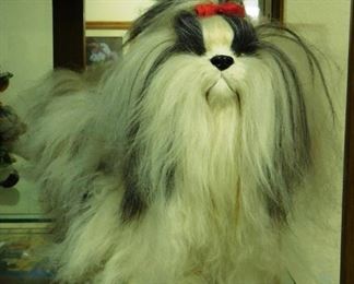 $15.  MALTESE STUFFED ANIMAL WITH GOAT FUR