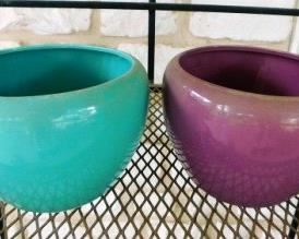 $20. 2 CERAMIC POTS.  