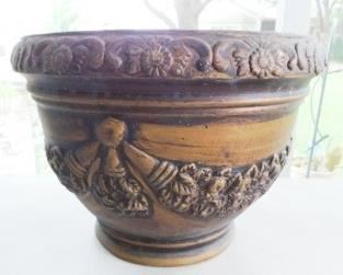 $10.  LARGE FOAM PLANTER.  10" TALL.  14" DIAMETER.