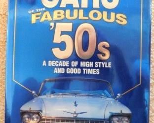 $5.  CARS OF THE THE FABULOUS '50'S LARGE COFFEE TABLE BOOK.