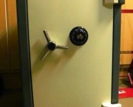 $300,  LARGE ADESCO MODEL CBF3 COMBINATION FLOOR SAFE.  EXTREMELY HEAVY.  33" TALL X 20" WIDE X 23" DEEP.  MUST BRING HELP TO MOVE THIS!