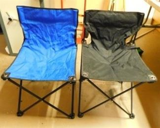 $10,  2 CAMP CHAIRS WITH CARRY CASE.