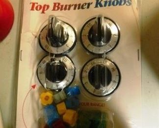 $5.  STOVE TOP BURNER KNOBS.