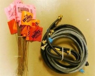 $30.  PNEUMATIC HOSES AND FLAG STAKES