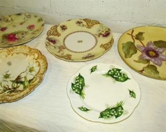 Auction #9 .... mixed plates lot:  English, German and American china ... all dinner size plates