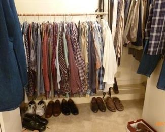 Men's (mostly 4X) clothing - most of the shirts have the cleaners tags