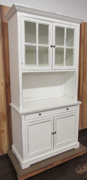 2 Piece Painted Cabinet