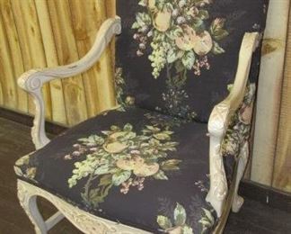 French Style Carved Arm Chair
