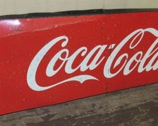Large Metal Coke Sign