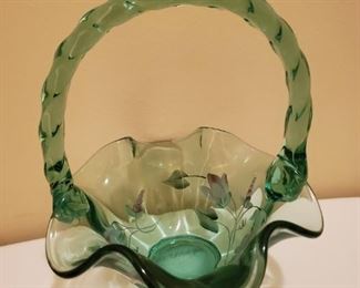 Fenton Basket (Signed)