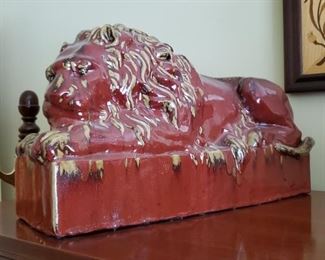Porcelain Lion Statue