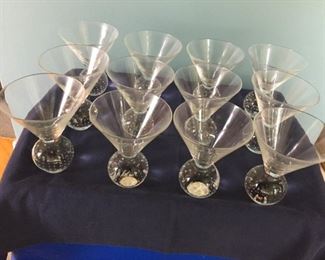 A Dozen Martini Glasses