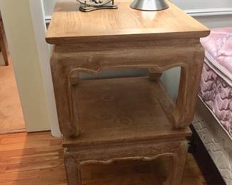 Pair of Oak Bedside/End Tables