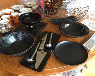 Black Decor Serving Pieces